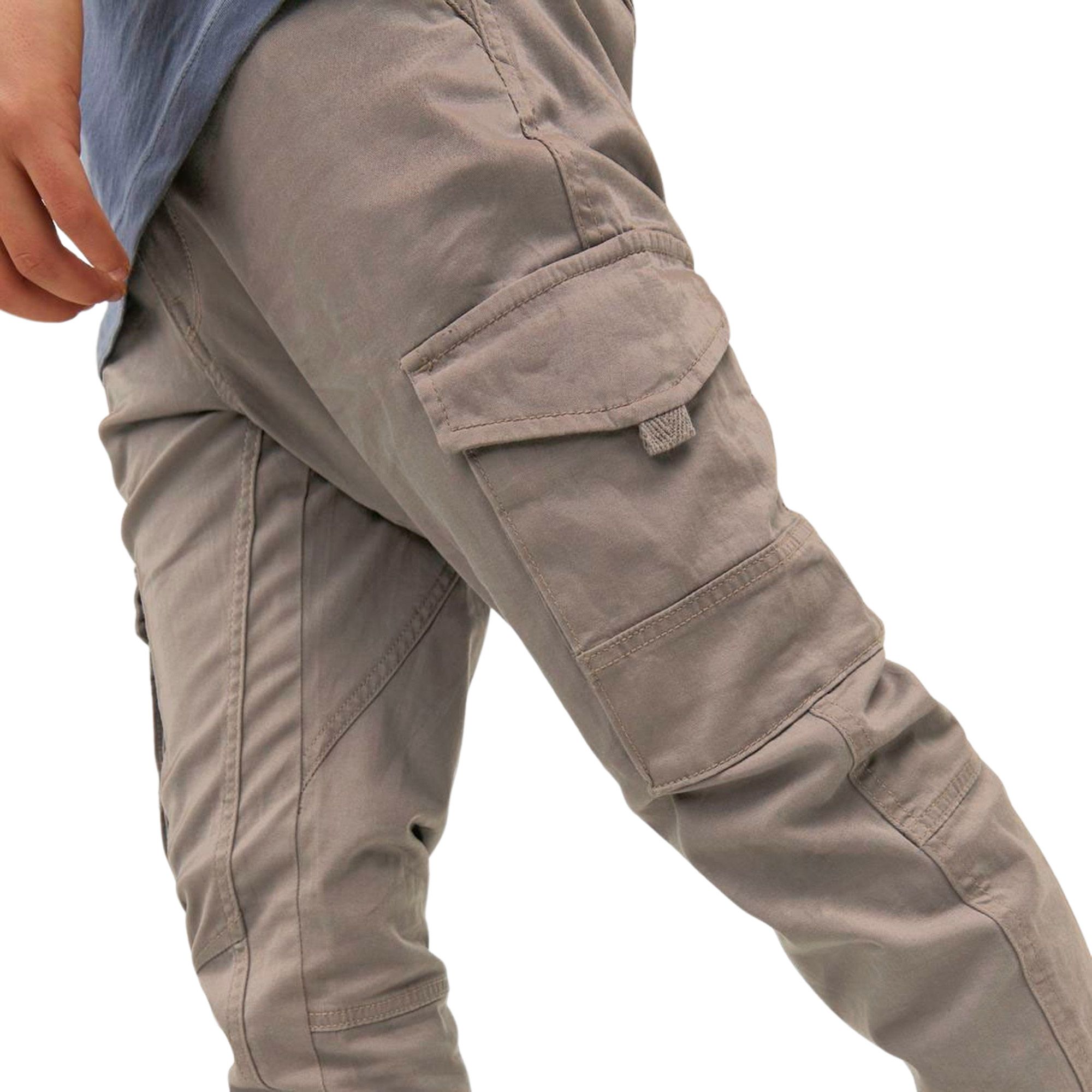 Jack & Jones Tapered fit broek met cargozakken, model 'PAUL FLAKE' in